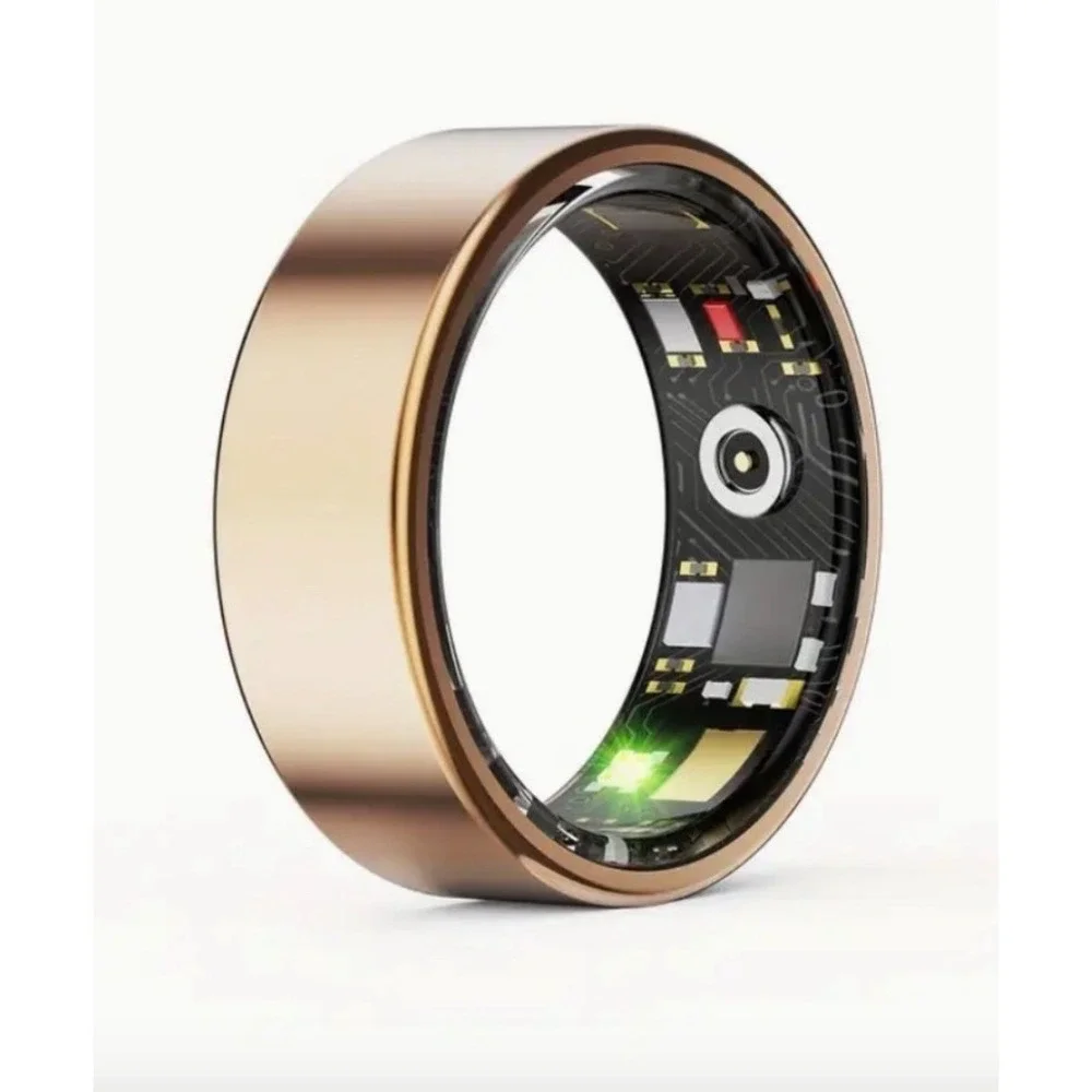 NWT Rose Gold Smart Ring Health Tracker Sleep Monitor Heart Rate Waterproof Sz 8